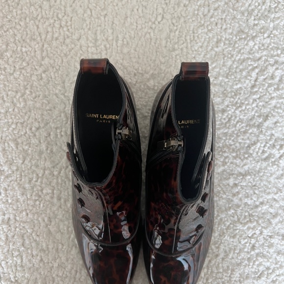 NEVER WORN- Saint Laurent Multi Color Belle 45mm Ankle Boots - Picture 7 of 8